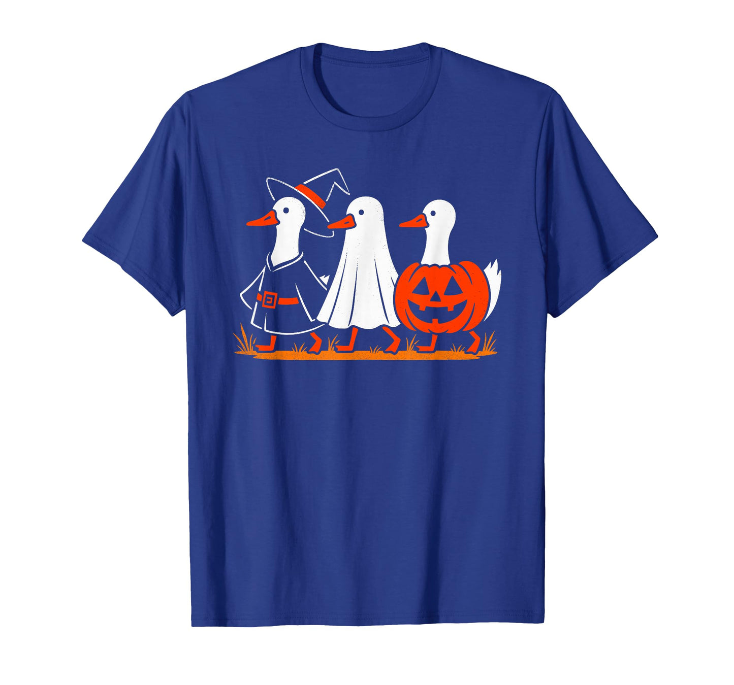Goose Witch Ghost Pumpkin Men Women Kids Funny Halloween T-Shirt