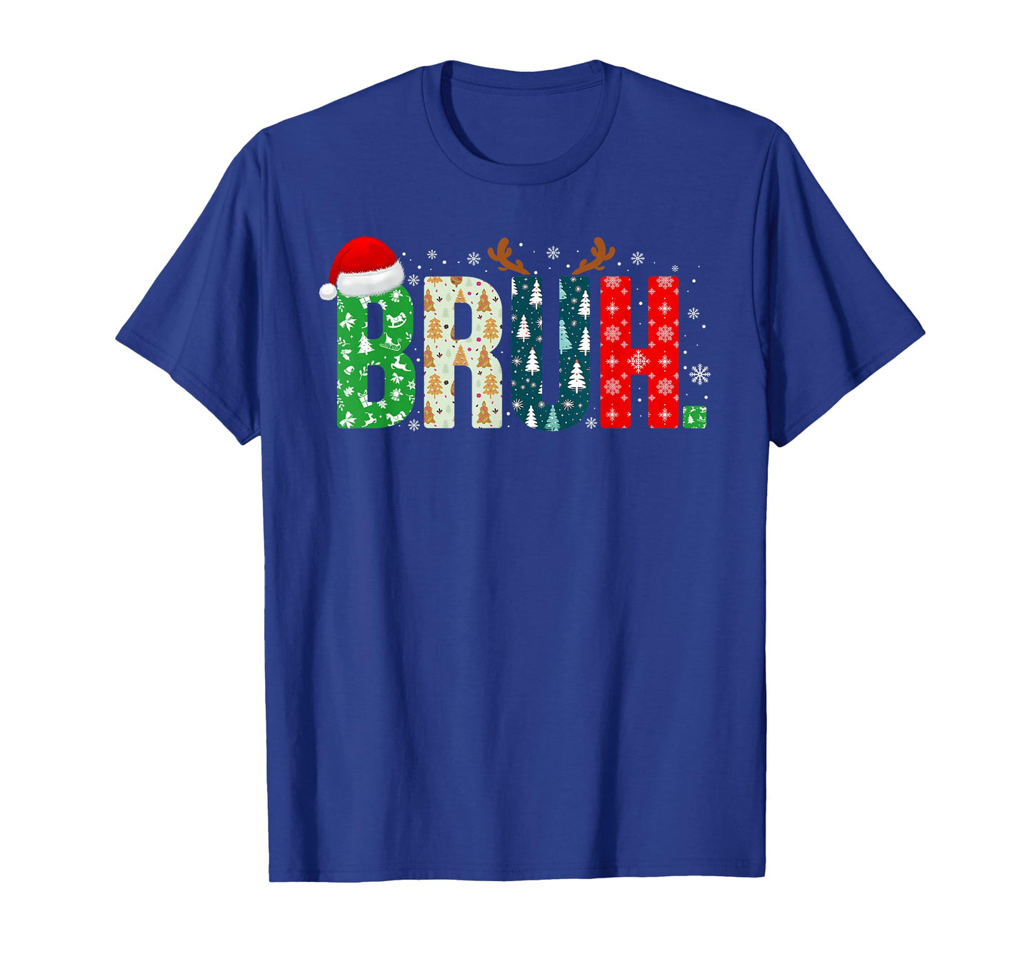 Bruh Christmas Boys Teens Kids Funny Christmas Xmas Pajamas T-Shirt
