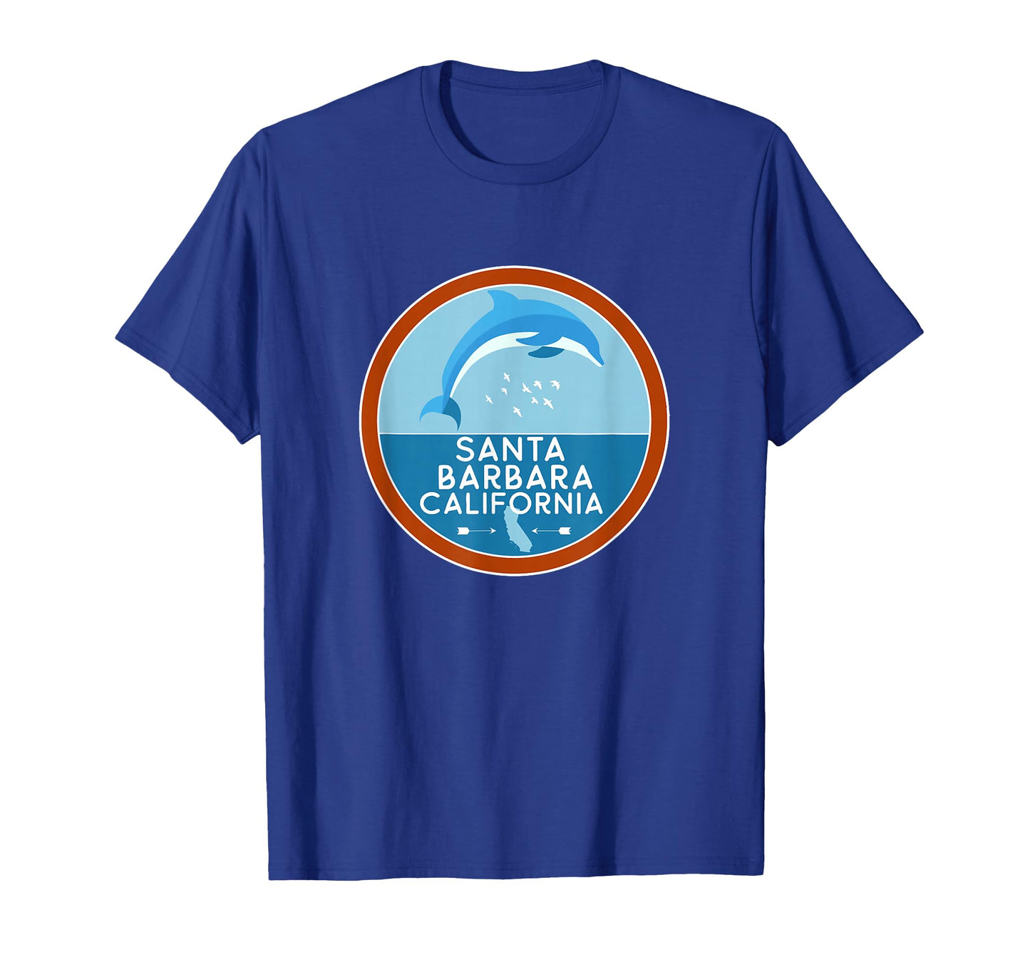 Santa Barbara California Dolphin CA Vacation Souvenir T-Shirt