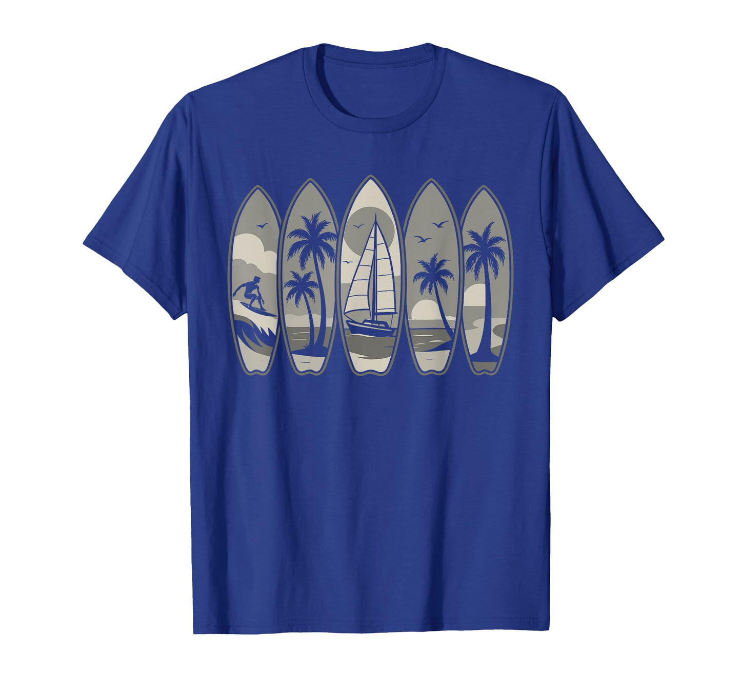 Cool Vintage Retro Surfing Surfboard Surfboarder Surfer T-Shirt