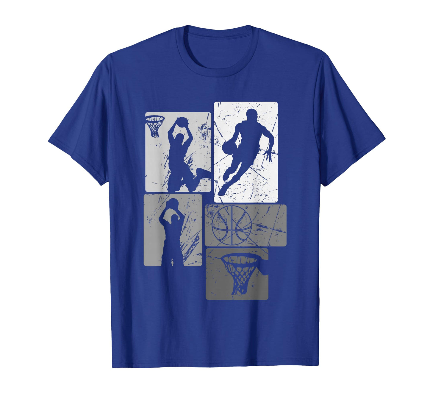 Retro Style Basketball Playing Kids Boys 10-12 12-14 Gifts T-Shirt