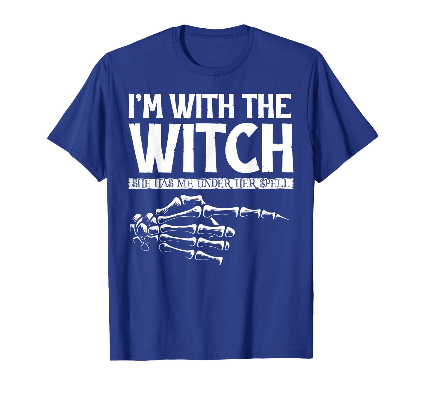 I'm with The Witch Funny Halloween Couple Costume Party Wear T-Shirt