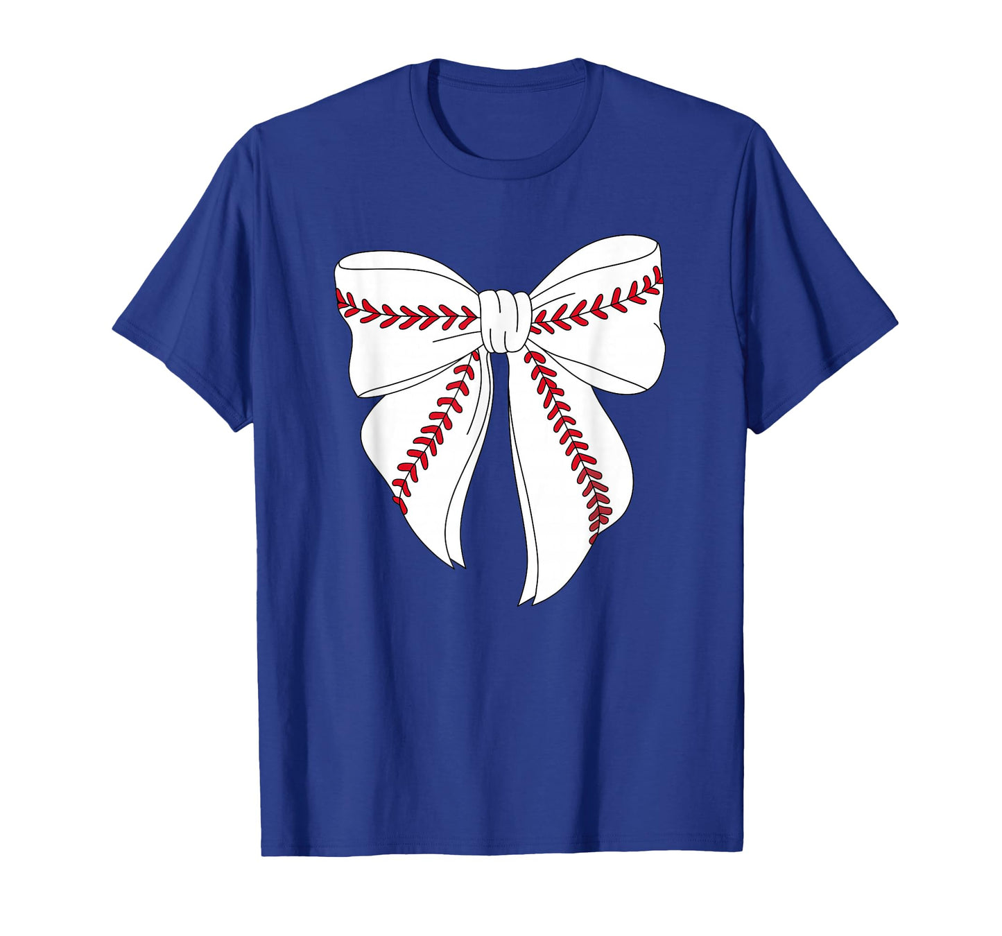 Cute Baseball Coquette Bow For Women Girls Baseball Mom Mama T-Shirt