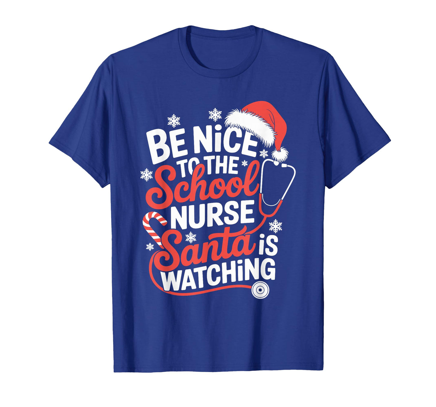 Funny School Nurse Christmas Nursing Humor Xmas T-Shirt