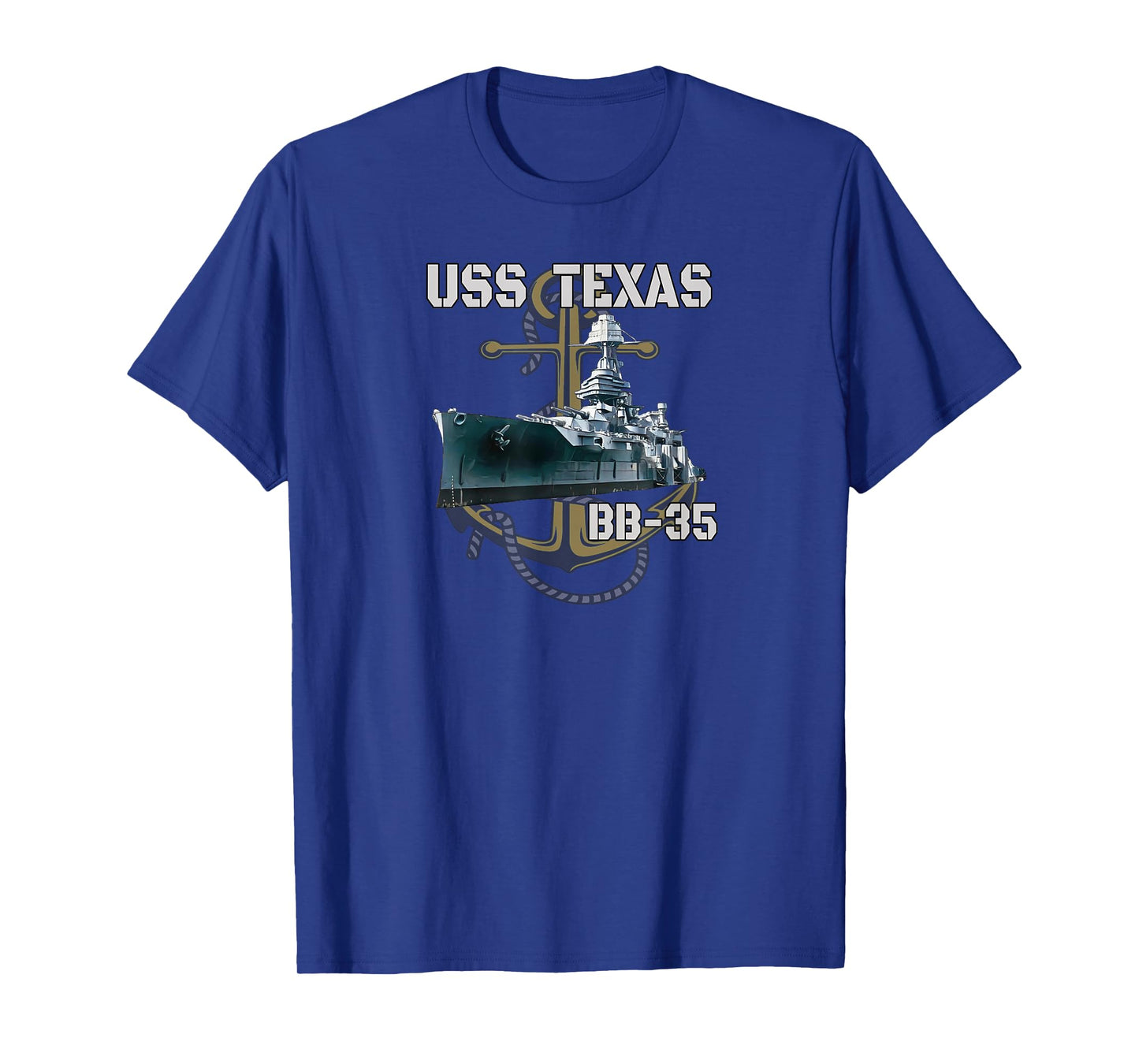 USS Texas BB-35 Battleship American WW1 Warship WW2 Veterans T-Shirt