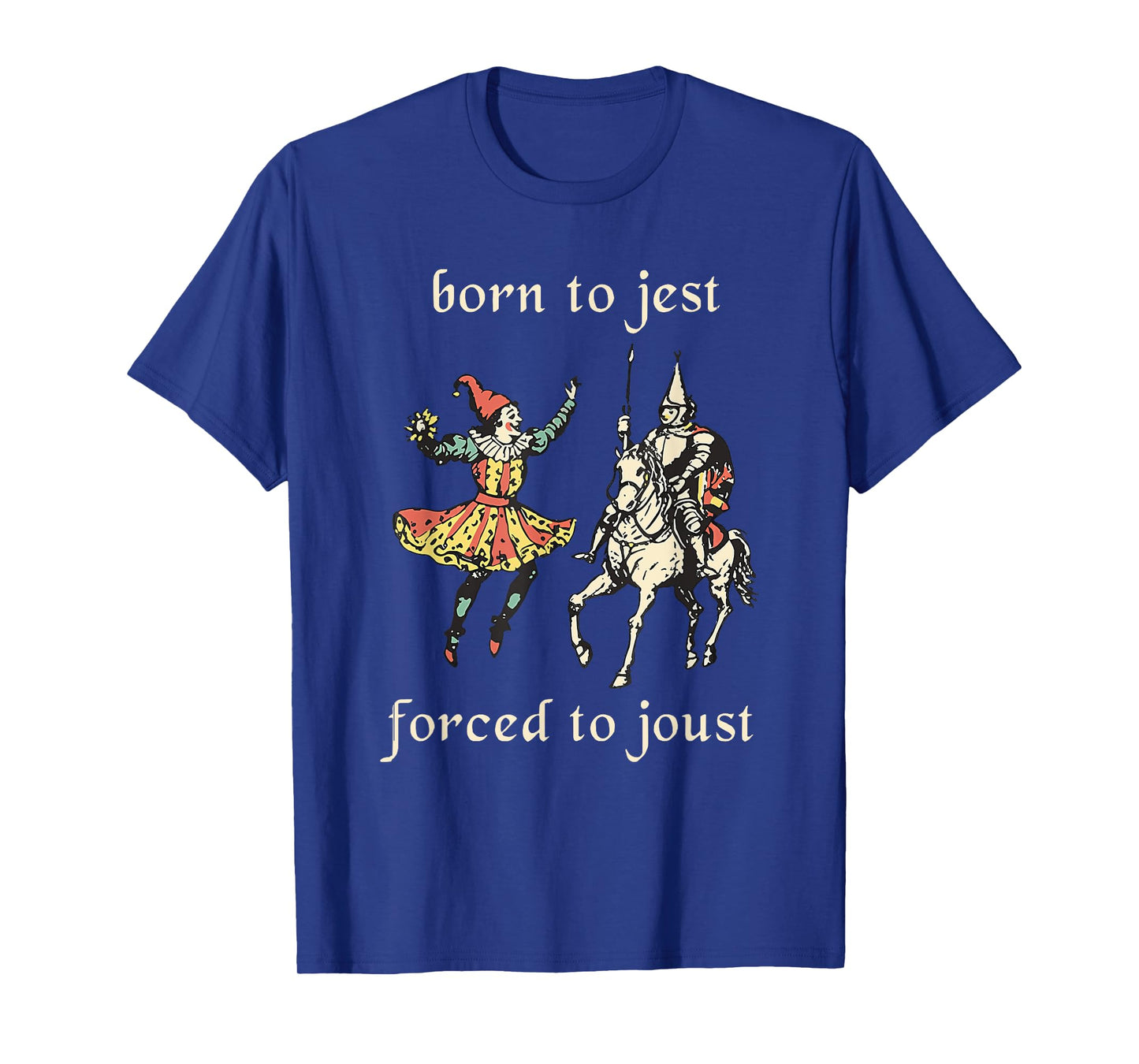 Born To Jest Forced To Joust Vintage Design T-Shirt