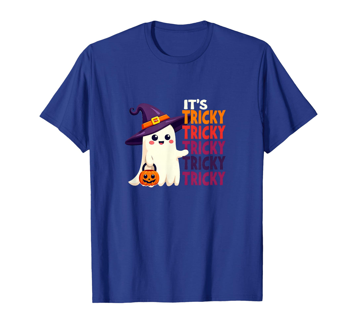 Its Tricky Tricky Tricky Cute Halloween Ghost T-Shirt
