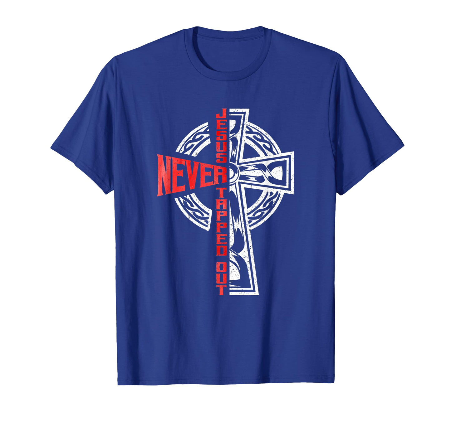 Jesus Never Tapped Out Christian Faith Wrestling T-Shirt