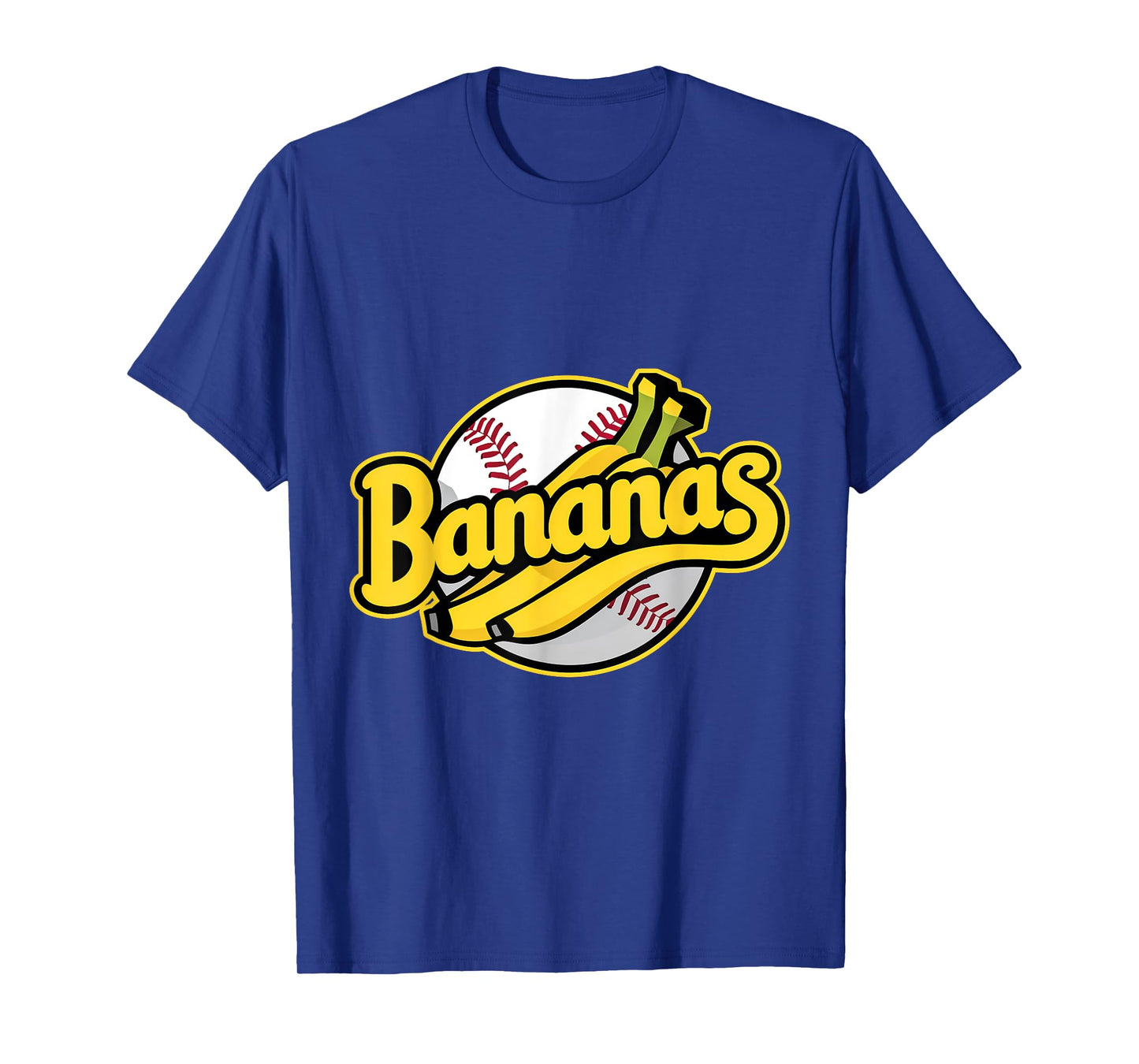 Funny Bananas Baseball Vintage Graphic T-Shirt