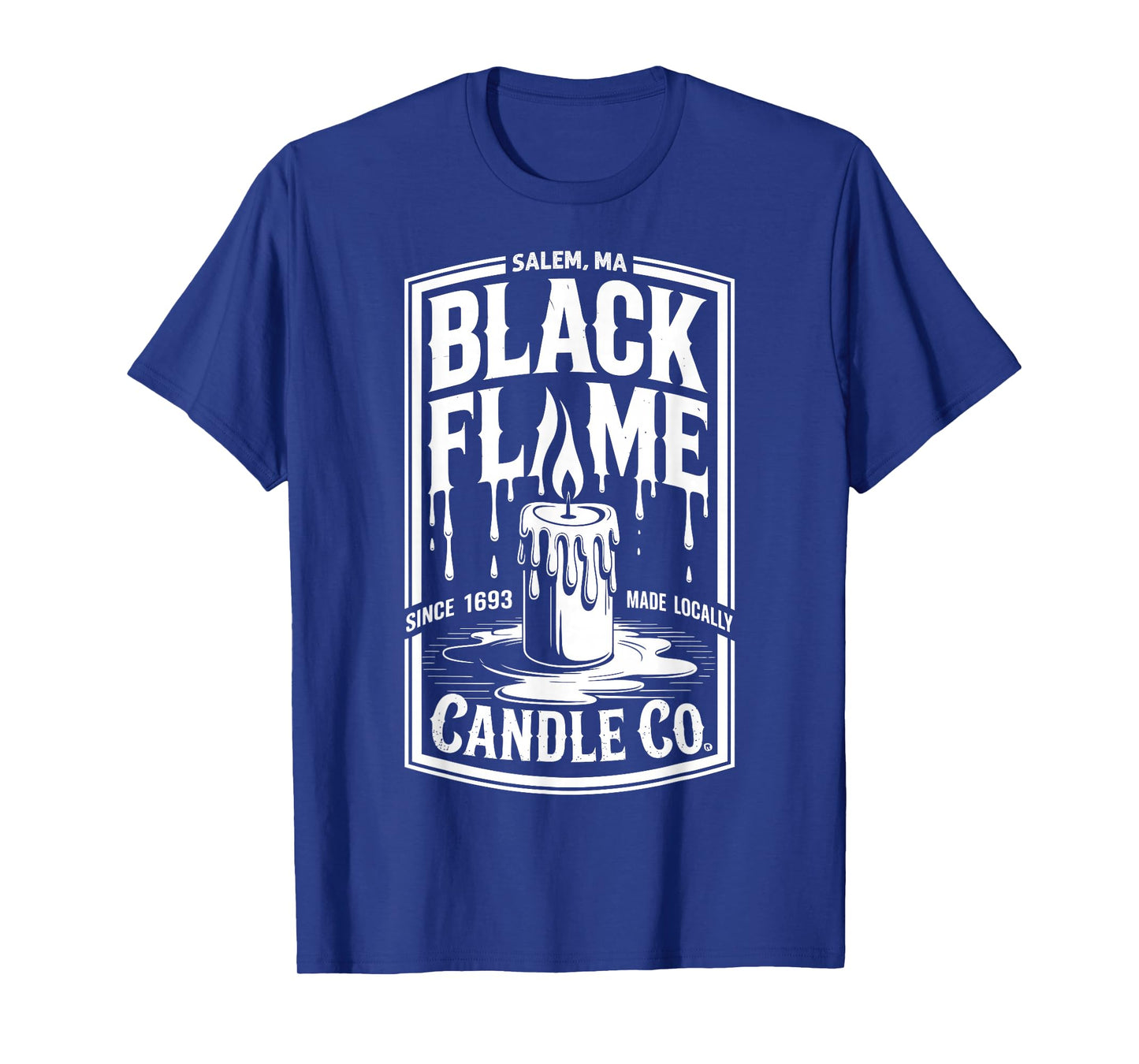 Black Flame Candle Co Company Funny Halloween Witch T-Shirt