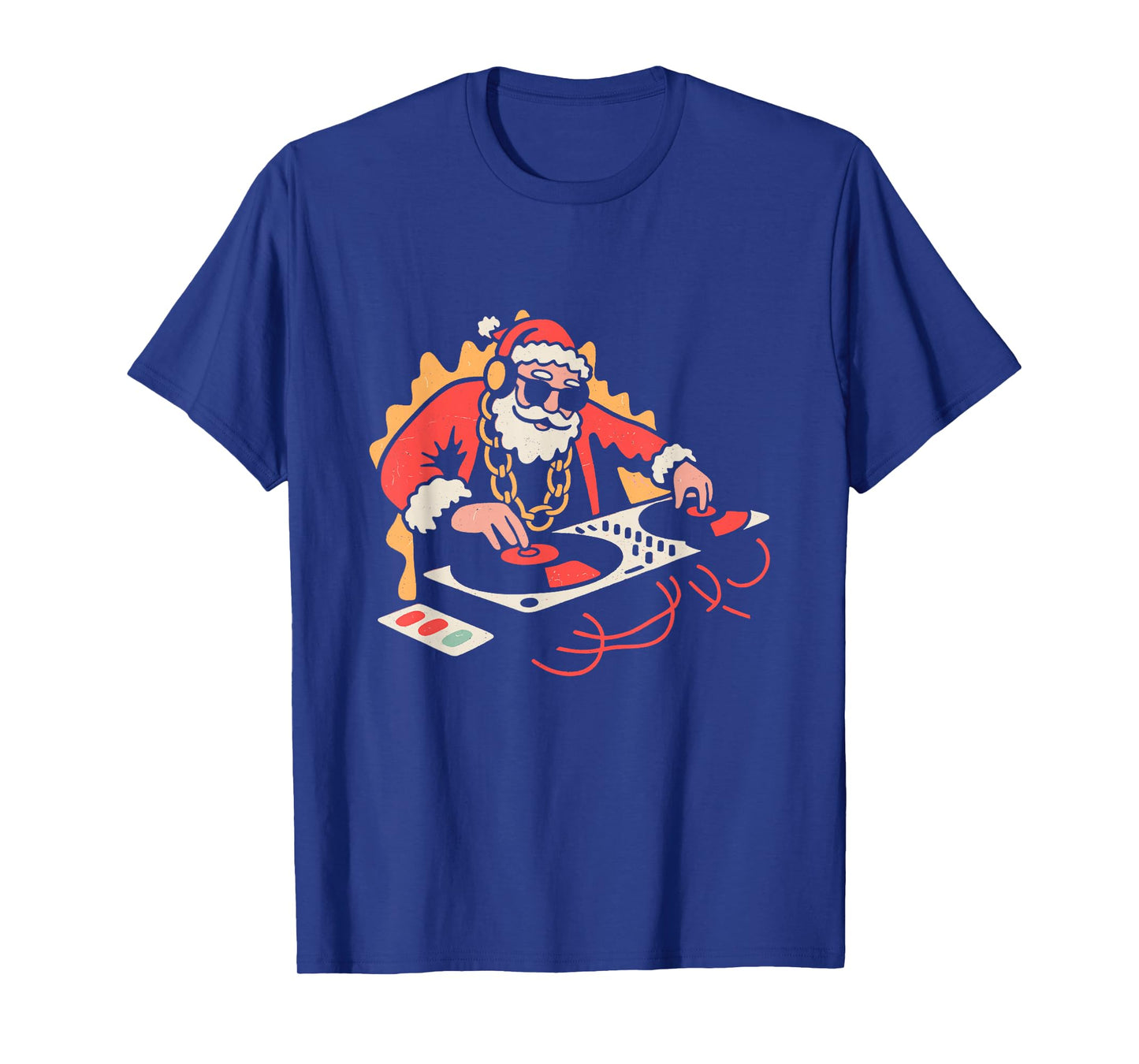 Funny Santa Claus DJ | Cool Christmas Music Party Graphic T-Shirt