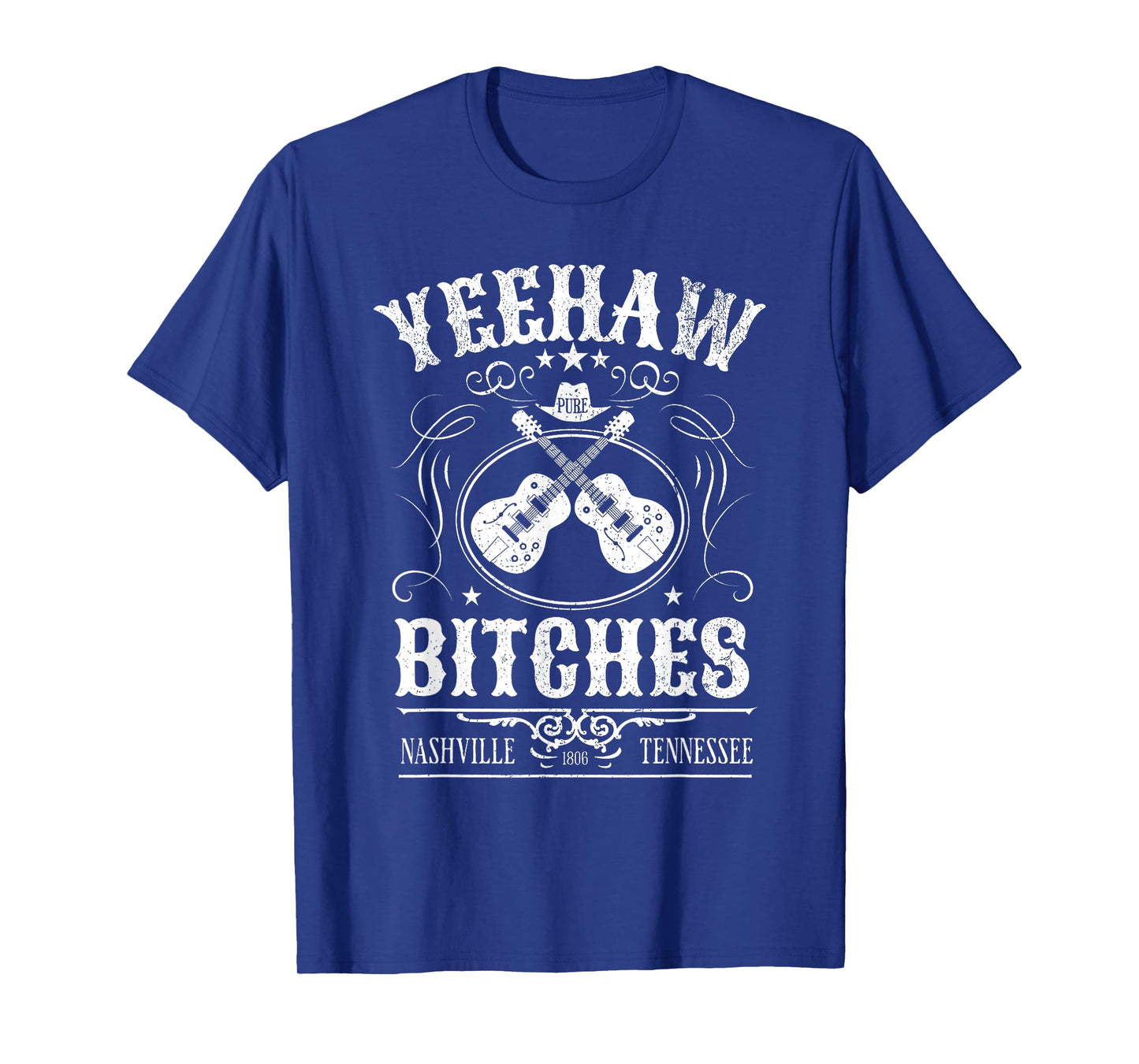 Yeehaw Bitches Funny Country Music Concert Nashville Vintage T-Shirt