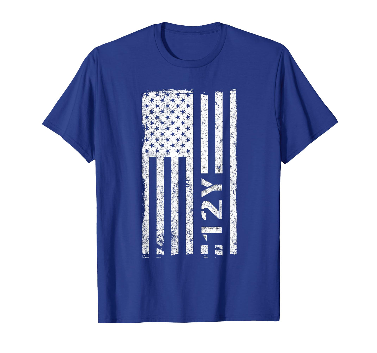 12Y Geospatial Engineer Vintage American Flag T-Shirt