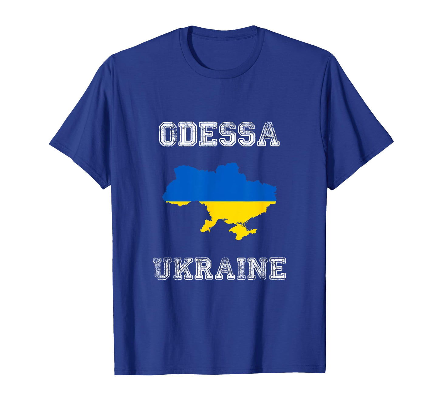 Retro Odessa Ukraine Distressed Ukraine Flag T-Shirt