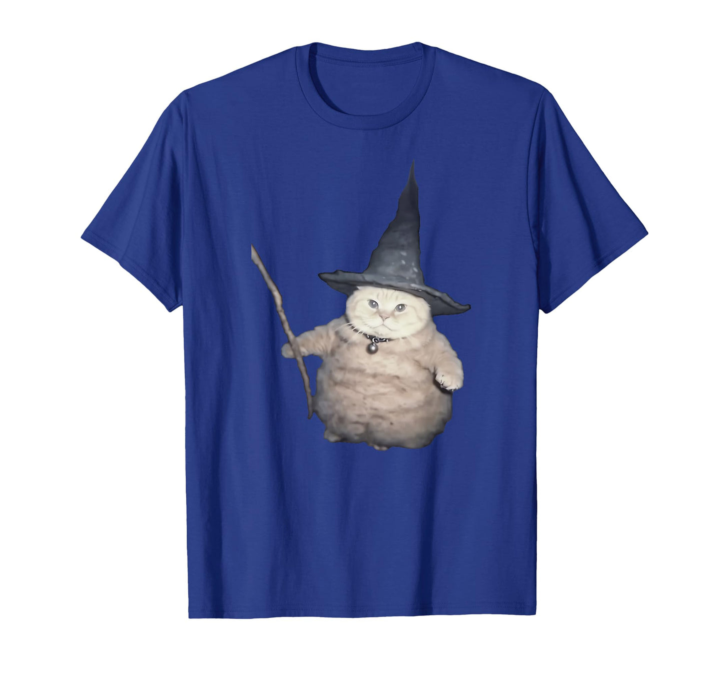 Cute Funny Wizard Cat Weird Kitten Cat Meme Spooky Halloween T-Shirt