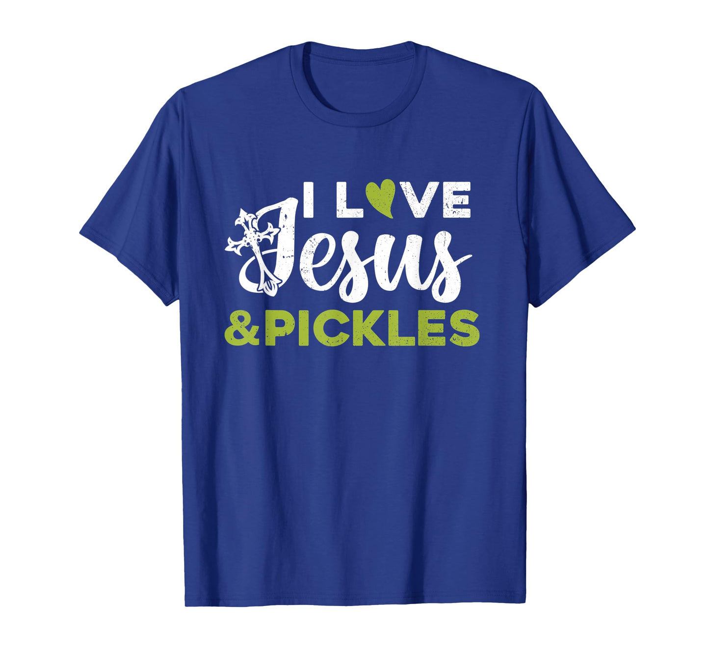 I Love Jesus And Pickle Cute Pickle & Sport Lovers Christian T-Shirt