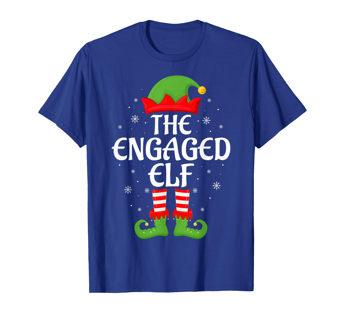 Engaged Elf Xmas Family Matching Elf Squad Christmas T-Shirt