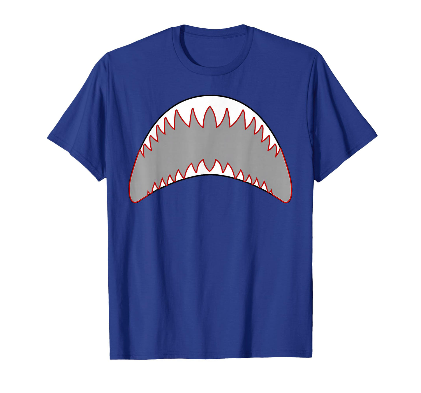 Shark Mouth Jaw Lazy Easy Costume For Halloween Party T-Shirt