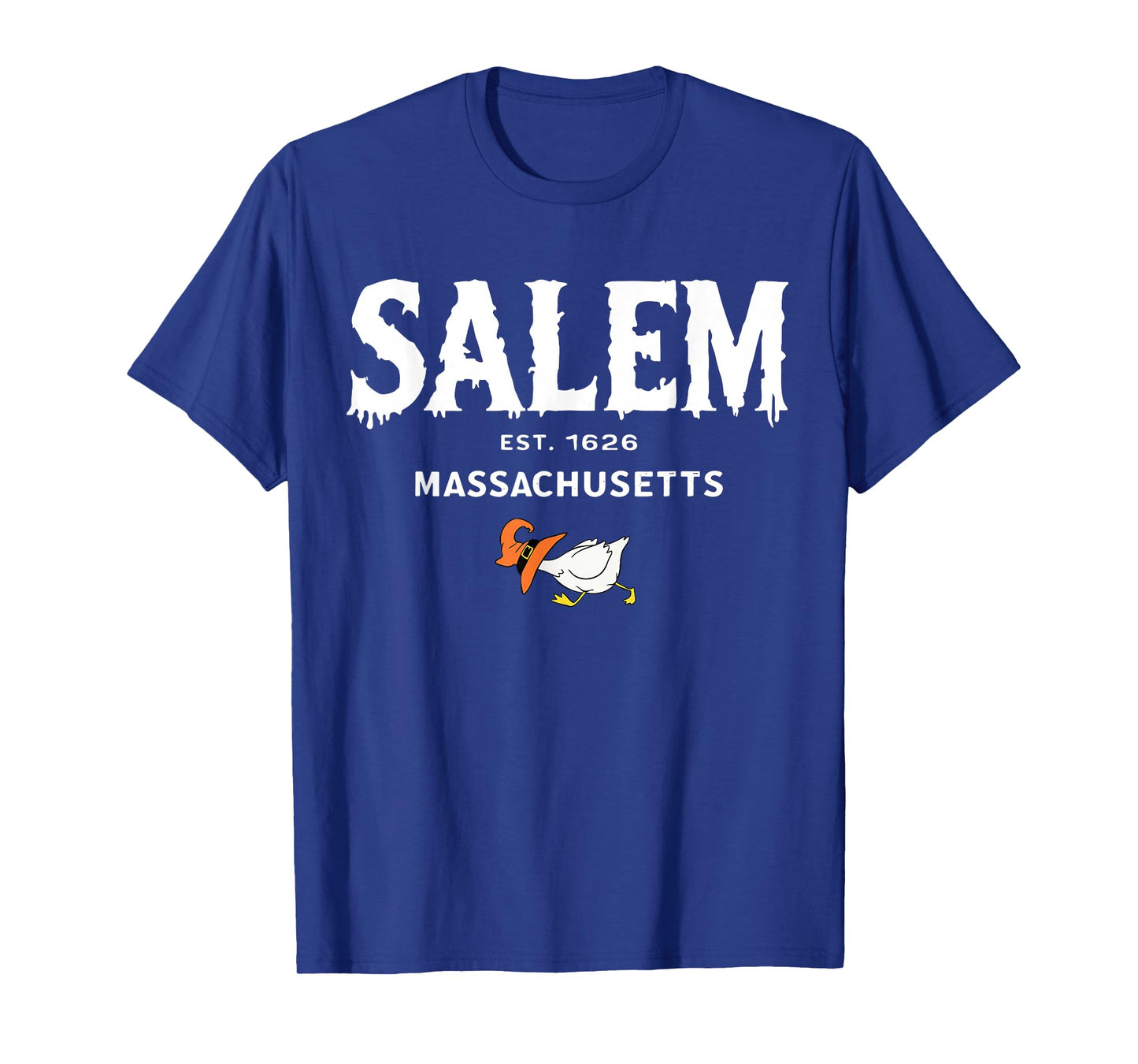 Salem 1626 Massachusetts MA Halloween Duck Witch Costume T-Shirt