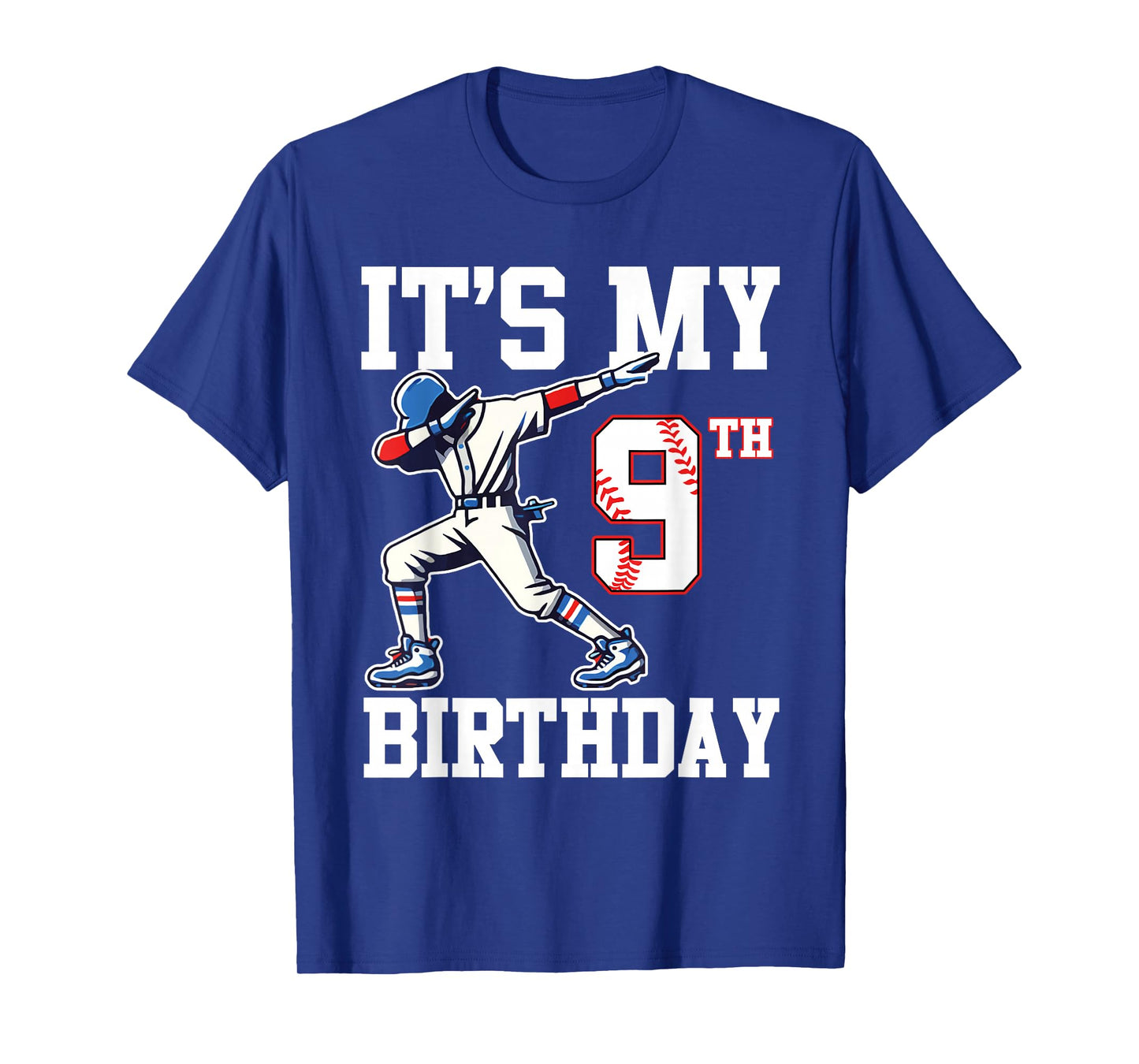 It's My 9th Birthday Baseball 9 Years Old Birthday Boy Girl T-Shirt