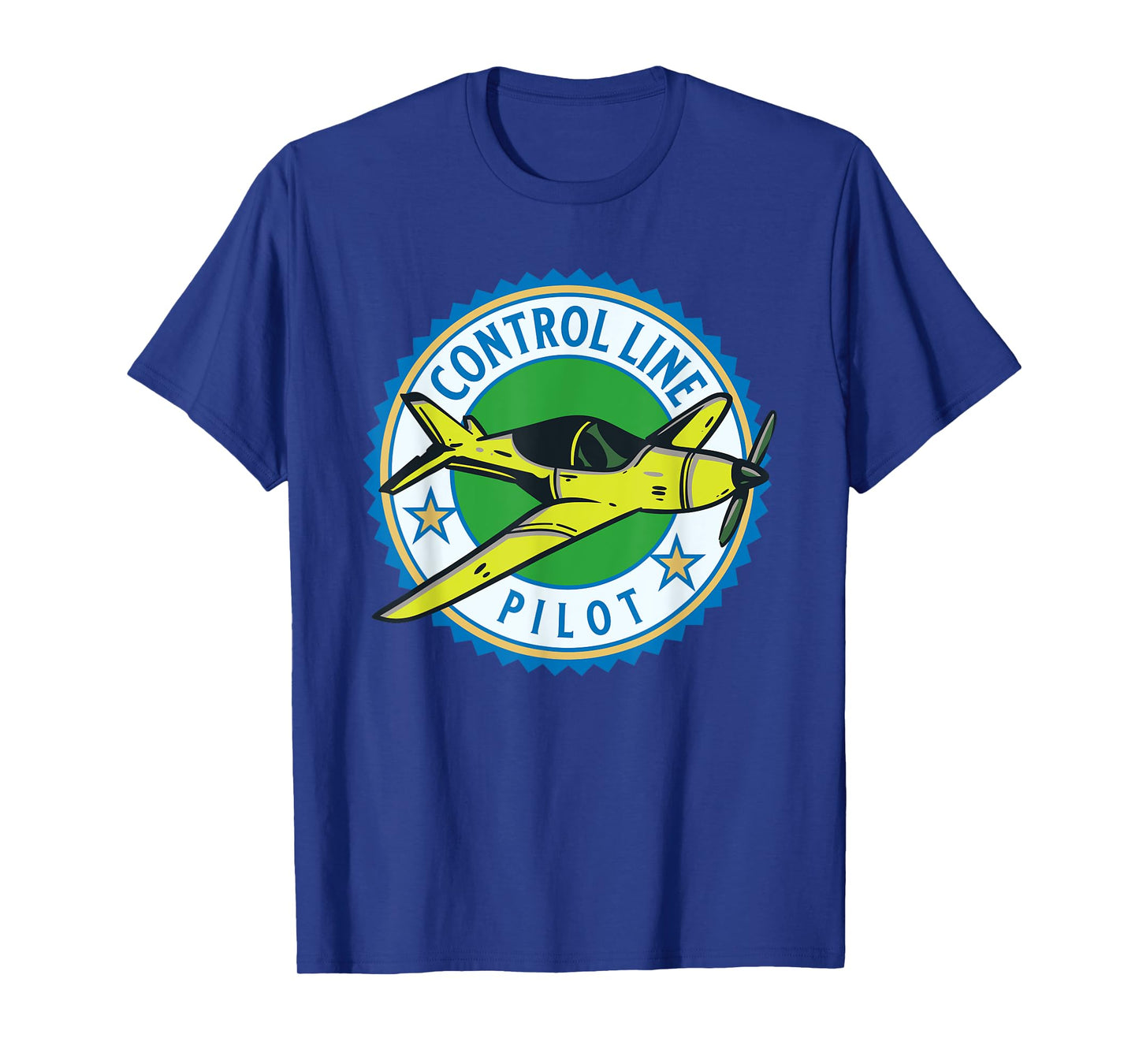 Control Line Model Airplane Pilot T-Shirt