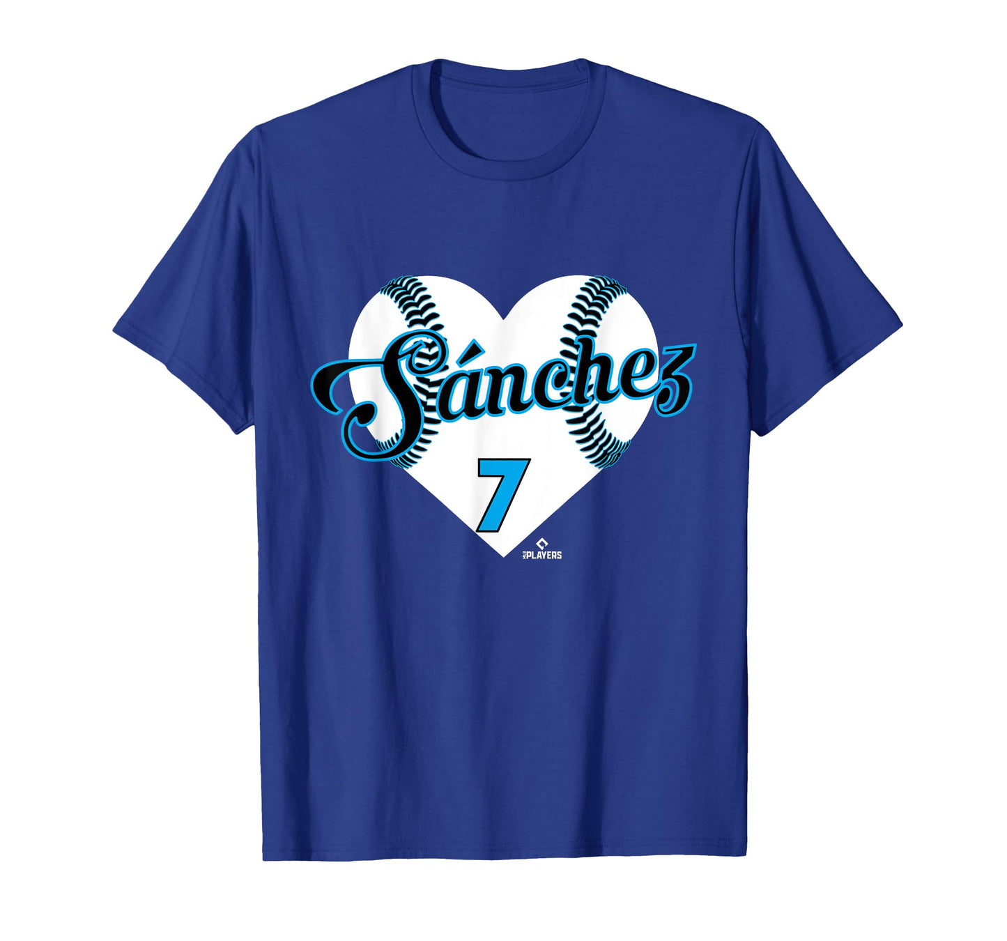 Baseball Heart Jesus Sanchez Miami Baseball MLBPA T-Shirt
