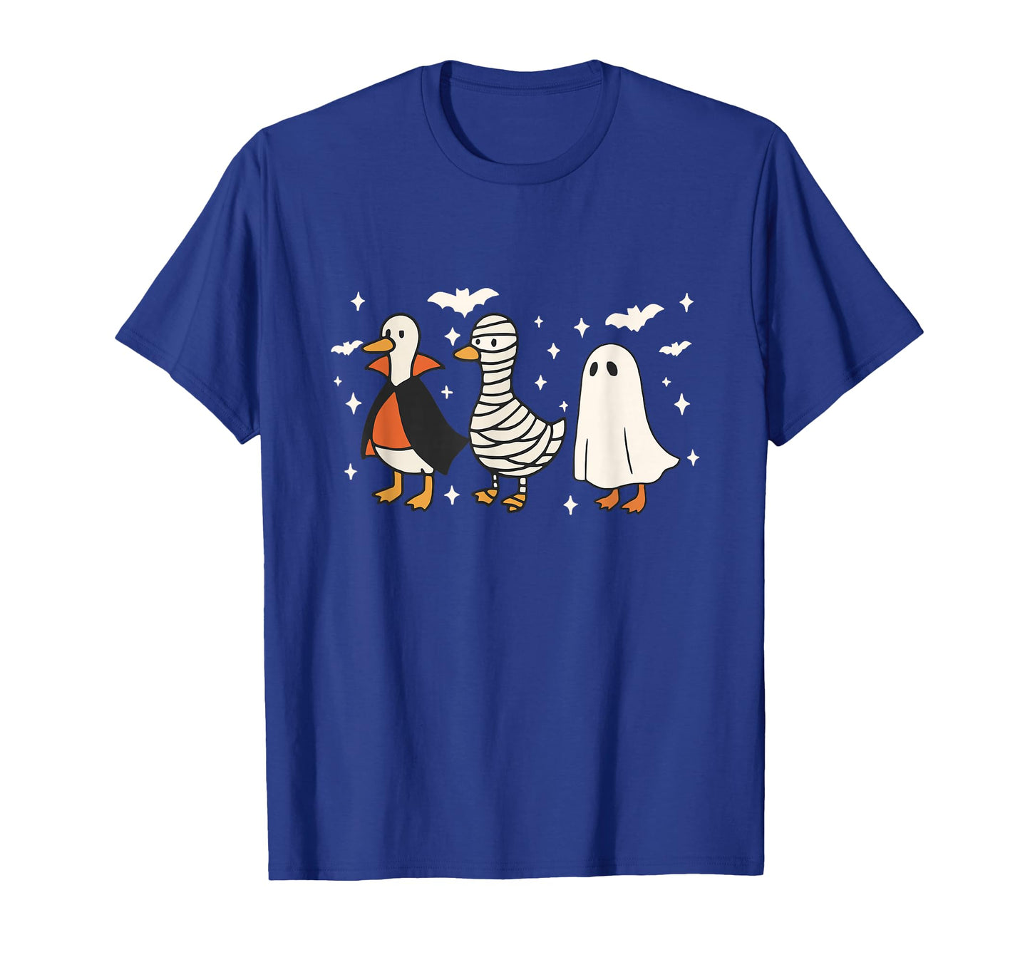 Spooky Goose Halloween Goose Witch Ghost Silly Goose Farm T-Shirt