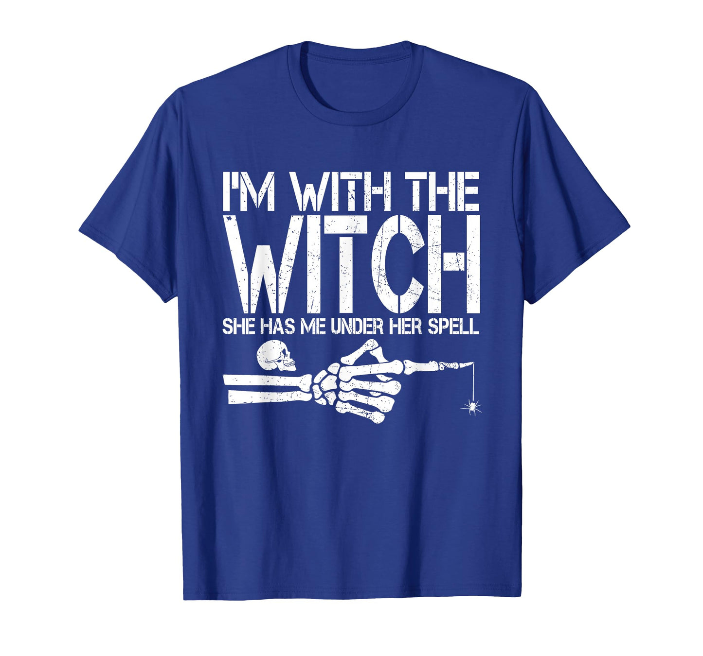 I'm with The Witch Funny Halloween Couple Costume Party T-Shirt