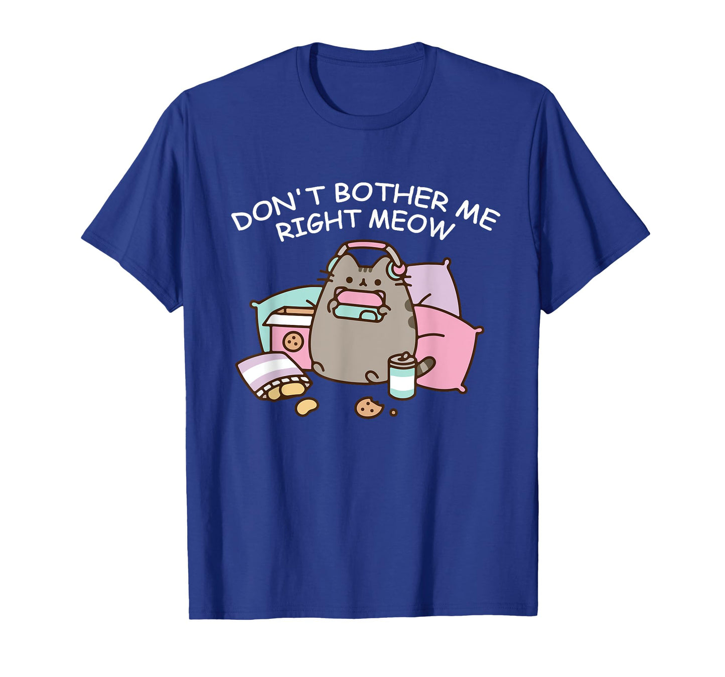 Don't Bother Me Right Meow, Funny Video Gamer and Cat Lover T-Shirt for Men Women Girls Kids