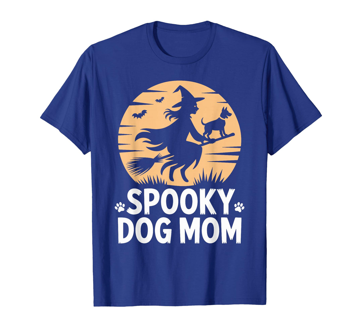 Spooky Dog Mom Witch Halloween T-Shirt