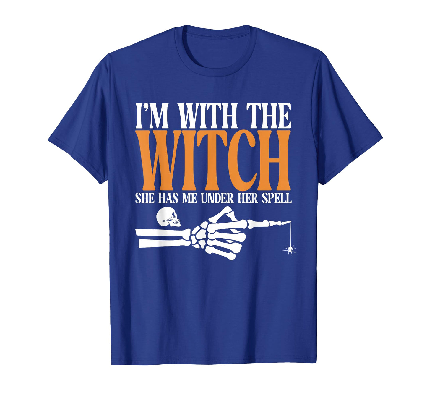 I'm with The Witch Funny Halloween Couple Costume Party T-Shirt