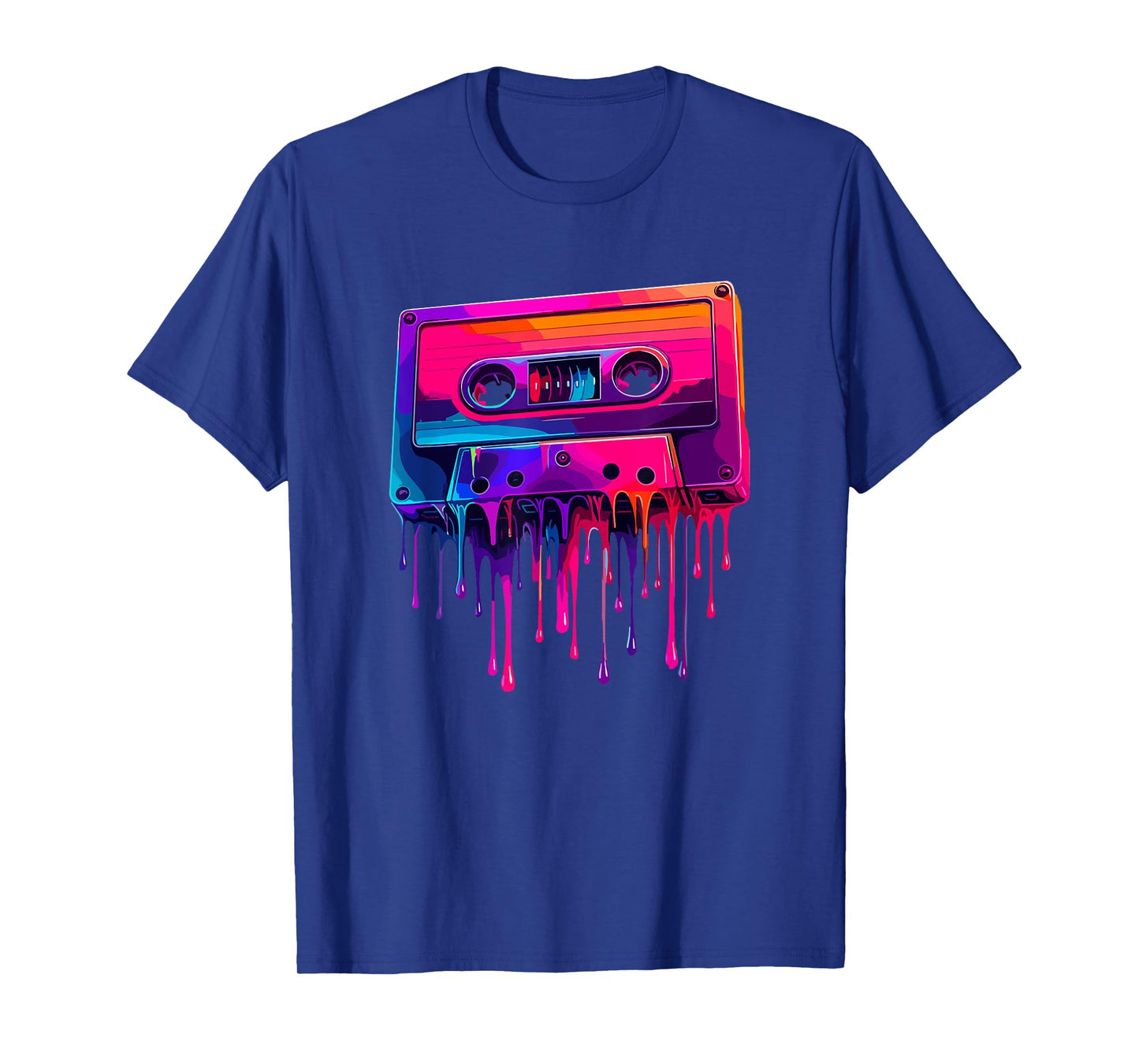 Dripping Paint Art Cassette Player Music Tape Recorder T-Shirt