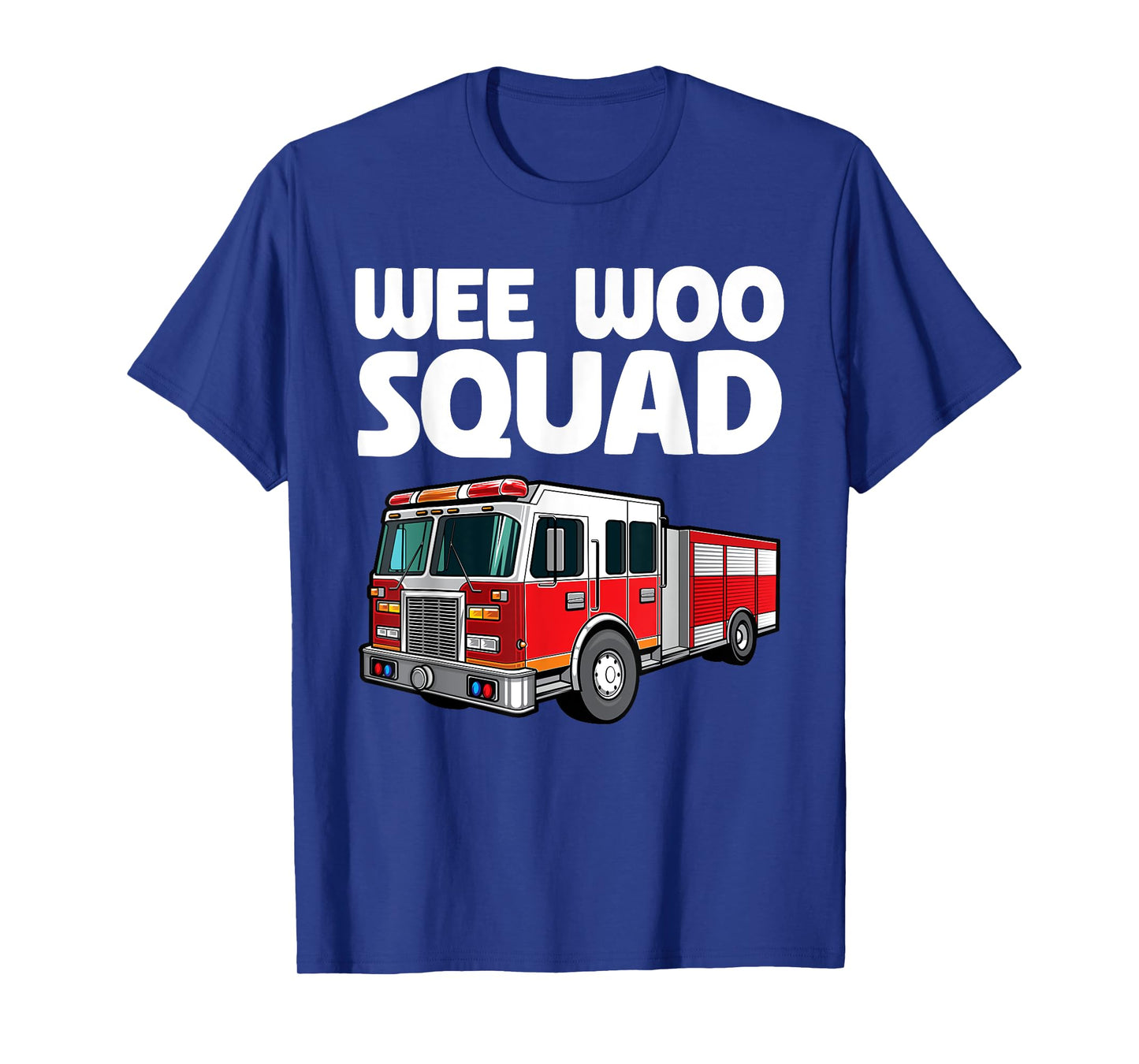 Funny Firefighter Art For Men Women Kids Fire Truck Fireman T-Shirt
