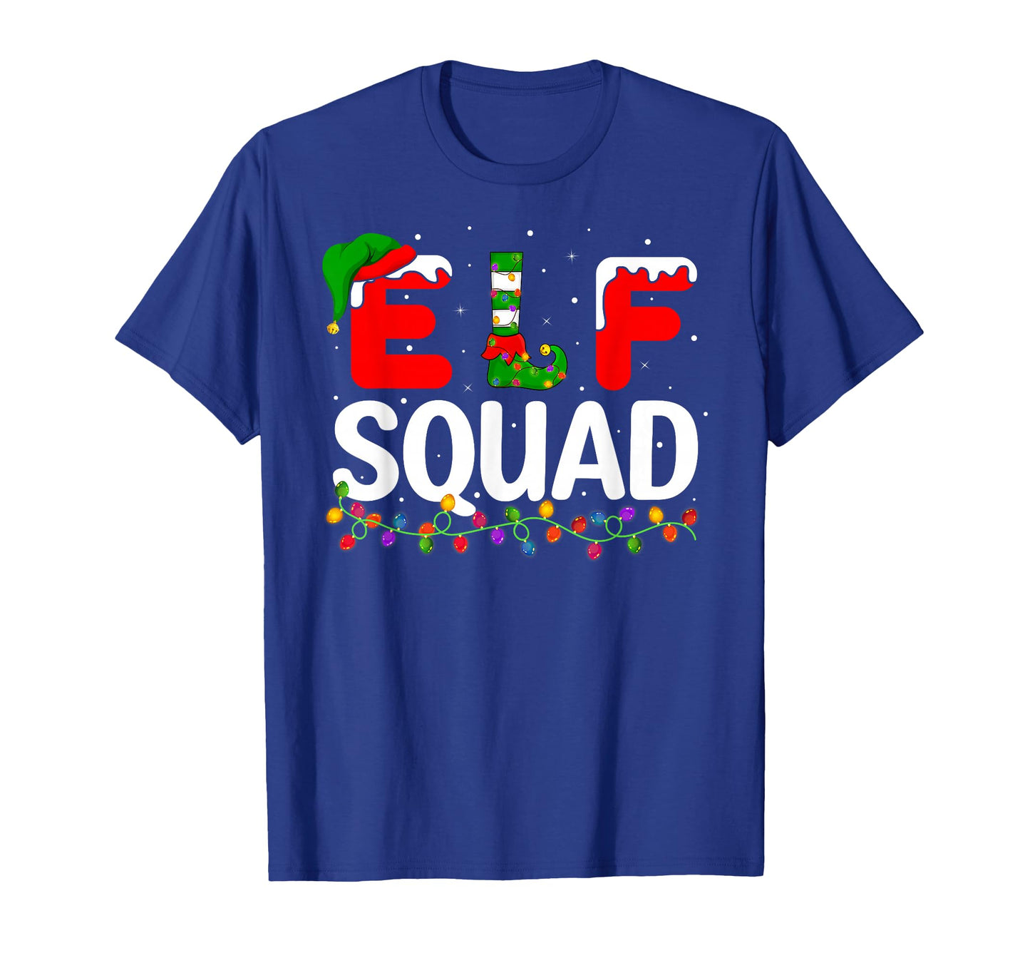Elf Christmas Family Matching Xmas Pajama Elf Squad T-Shirt