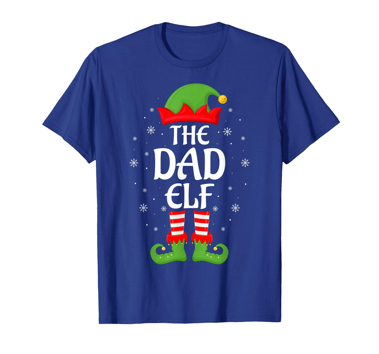 Dad Elf Xmas Family Matching Elf Squad Christmas T-Shirt