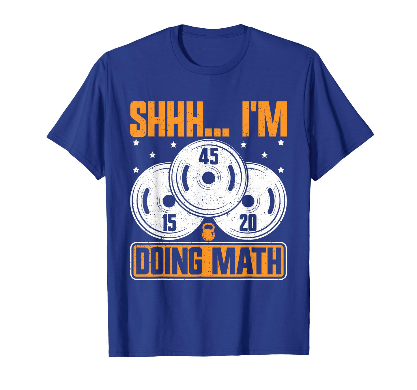 Shhh I'm Doing Math Funny Weight Lifting Workout Training T-Shirt