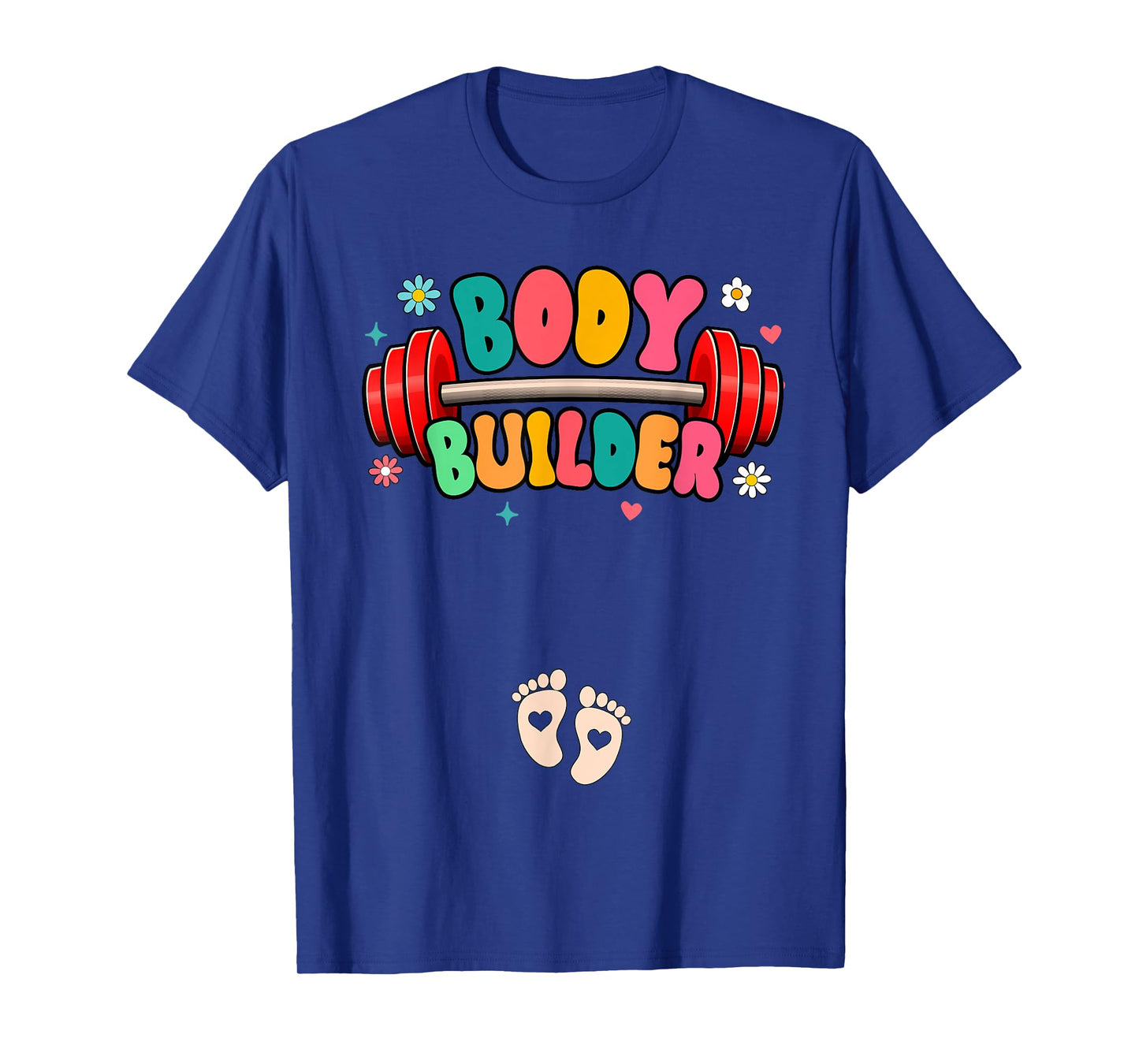 Pregnancy Announcement Fitness Workout Gym Bodybuilder T-Shirt