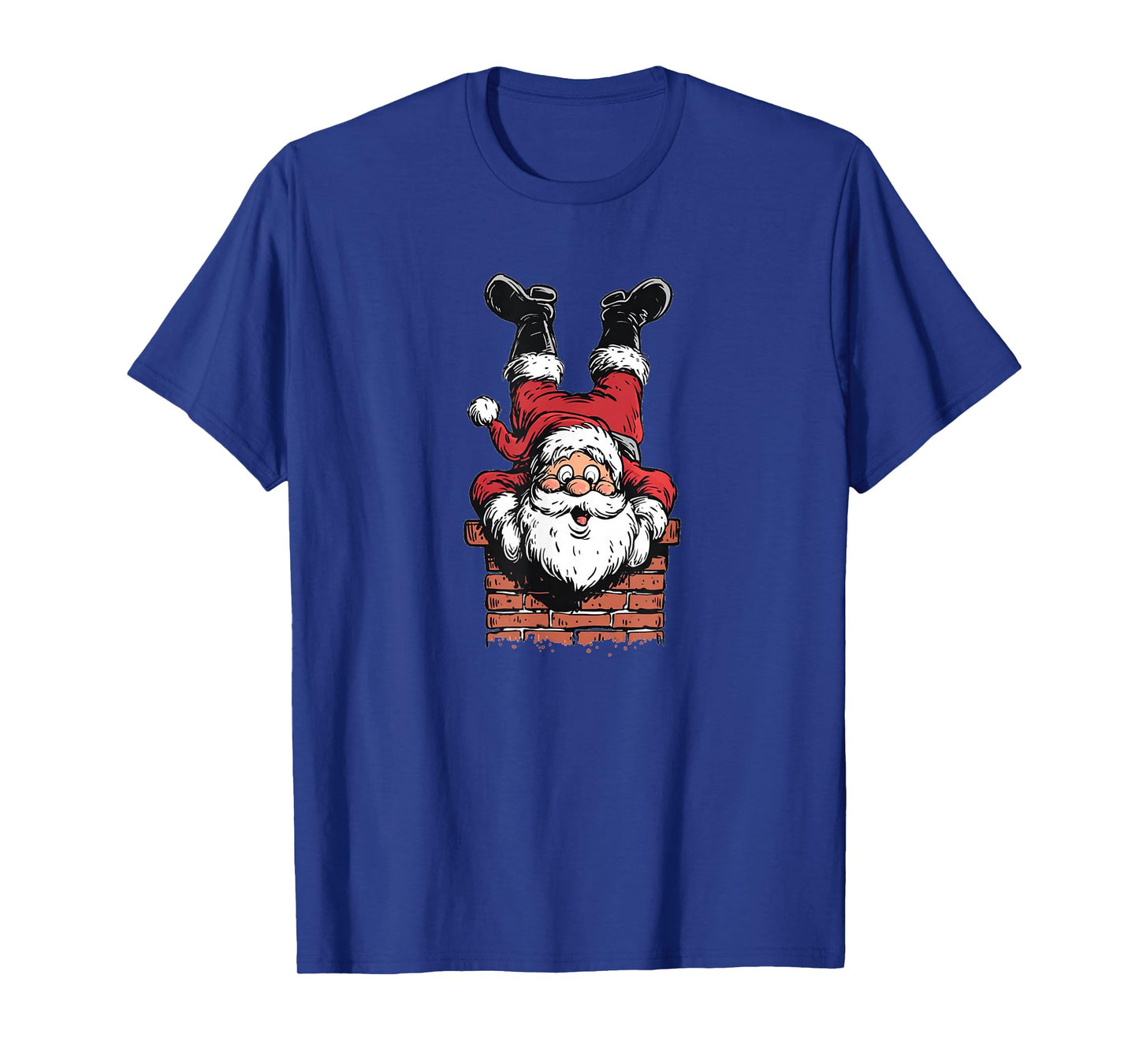Cool Christmas Chimney with Santa for Boys and Girls T-Shirt