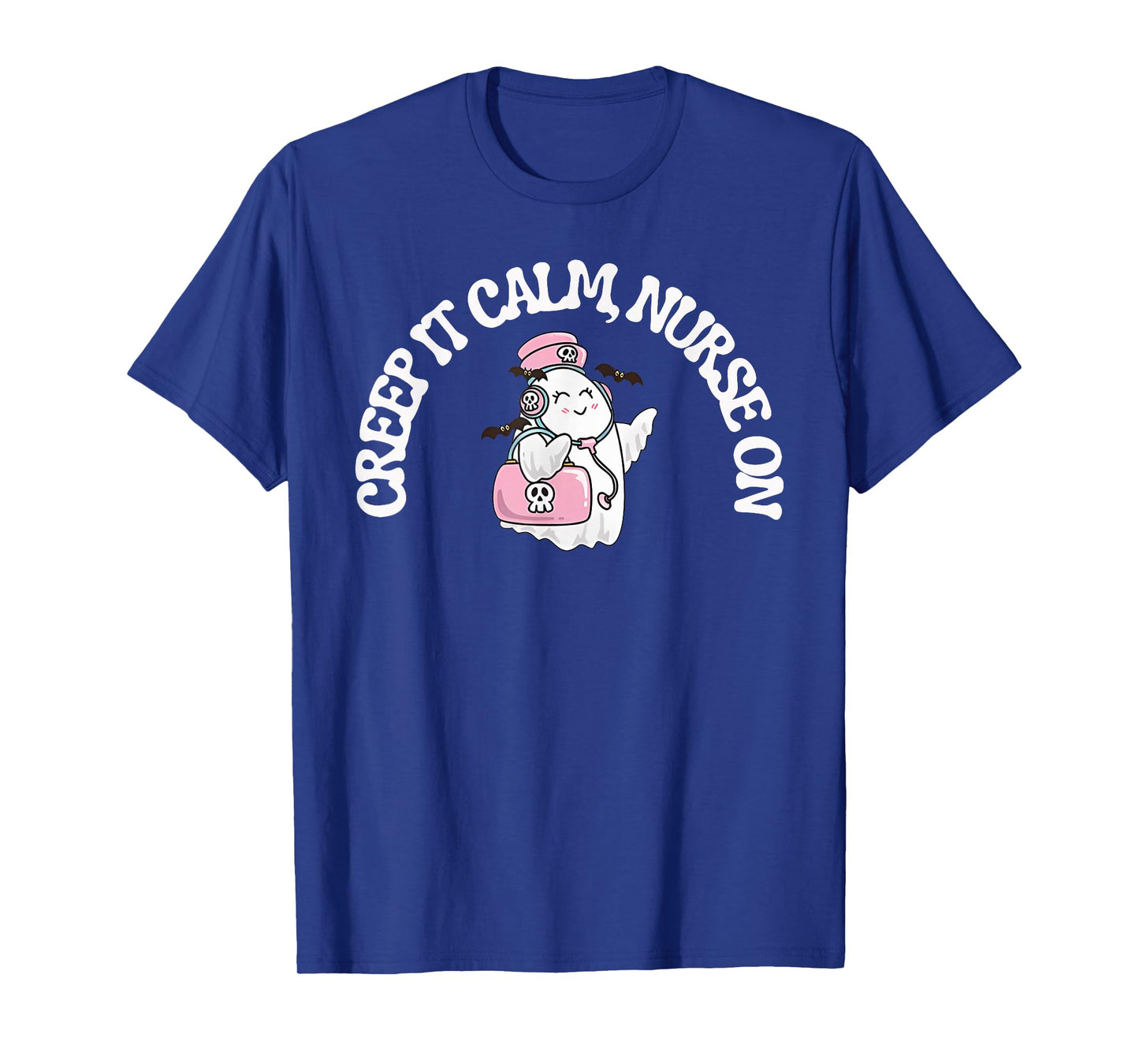 Keep it Calm, Nurse on Halloween Design T-Shirt