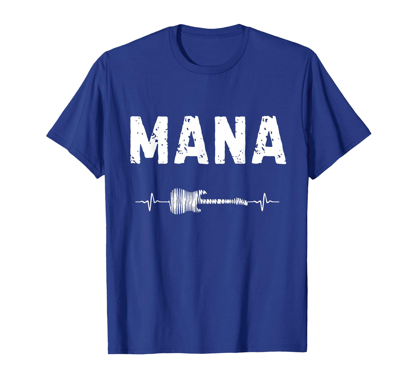 Mana Guitar Heartbeat Music Guitarist Retro Vintage T-Shirt