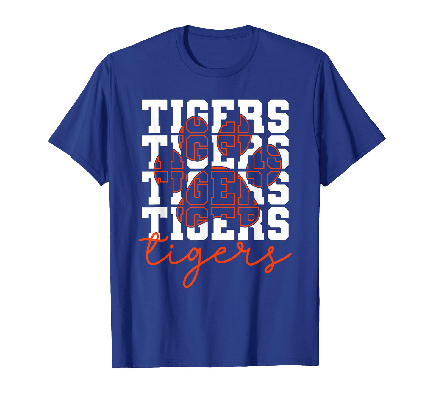 Vintage Tigers School Sports Name Spirit for Men Women Kids T-Shirt