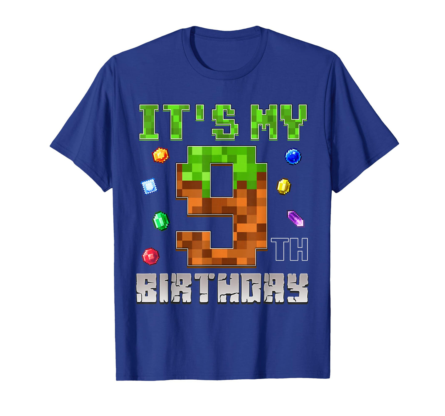 Birthday Boy Shirt It's My 9th Birthday Video Game Pixel T-Shirt