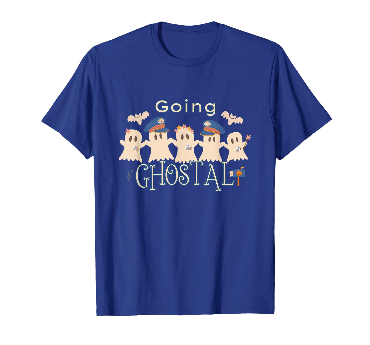 Going Ghostal Postal Worker Halloween Ghost Mail Carrier T-Shirt