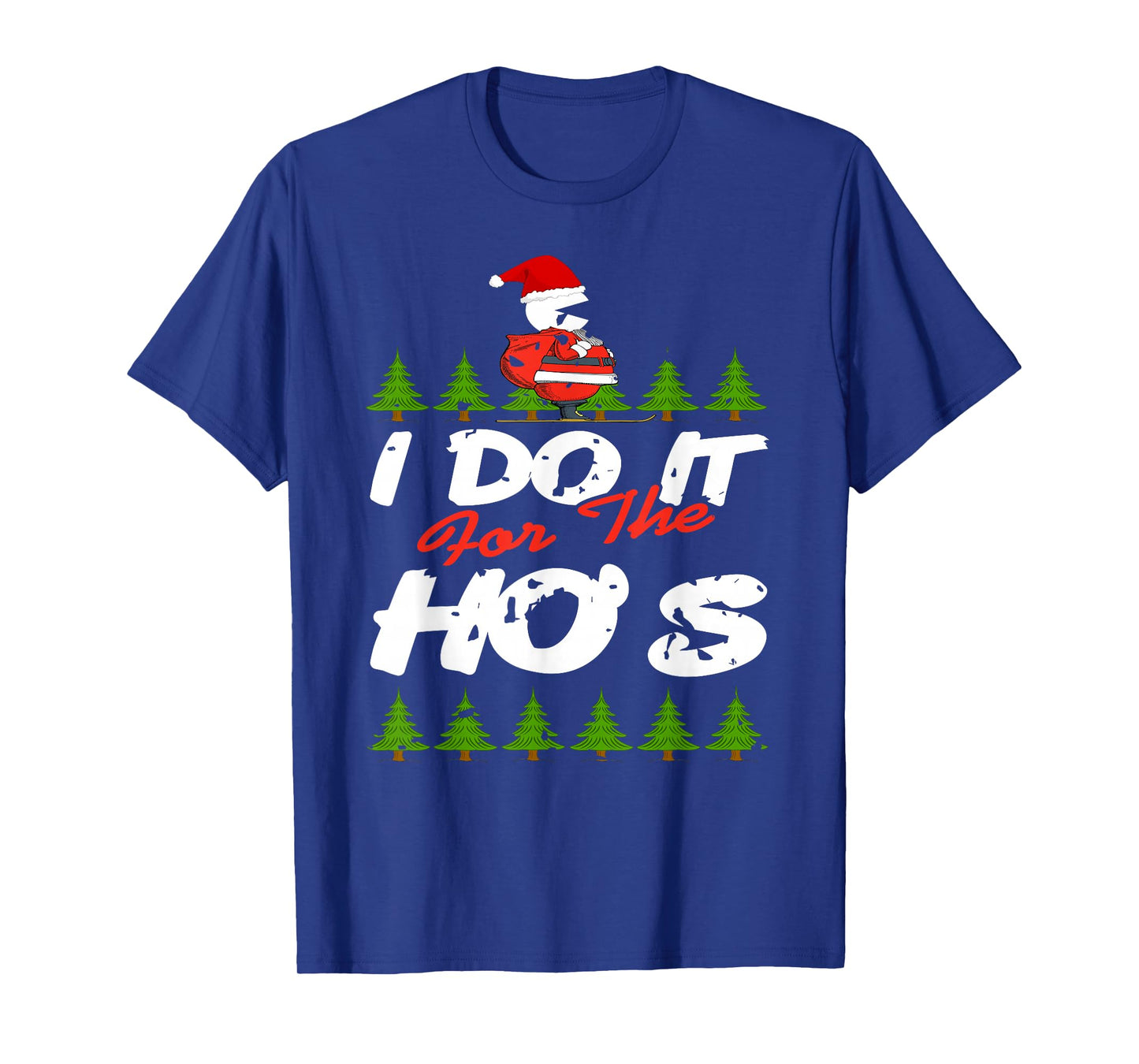 Santa Does It for The Laughs Funny Xmas Humor T-Shirt