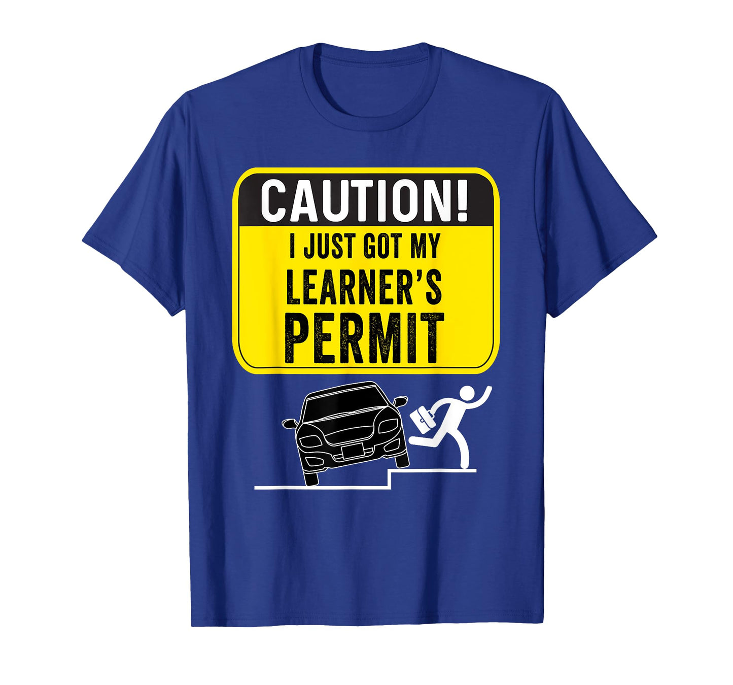 Caution New Driver Funny Student Learner's Permit Licensed T-Shirt
