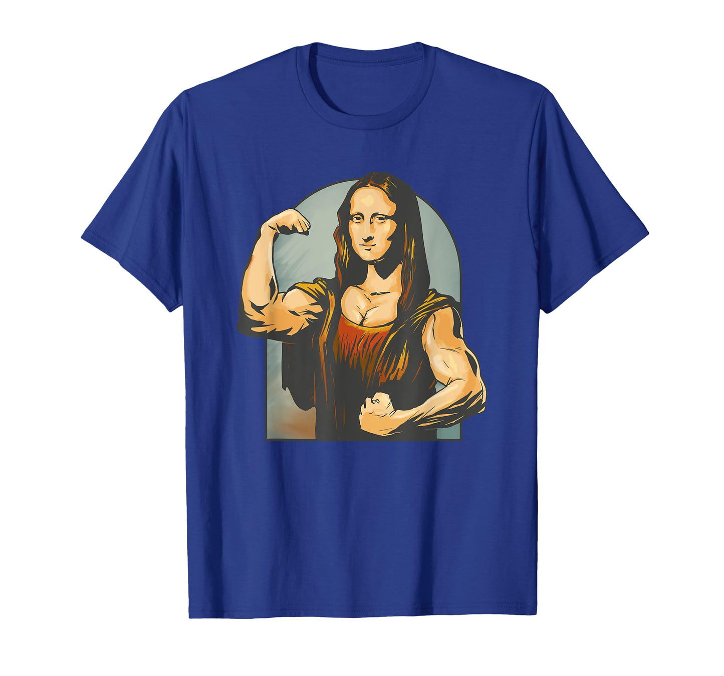 Lifting Mona Lisa Fitness Bodybuilding T-Shirt
