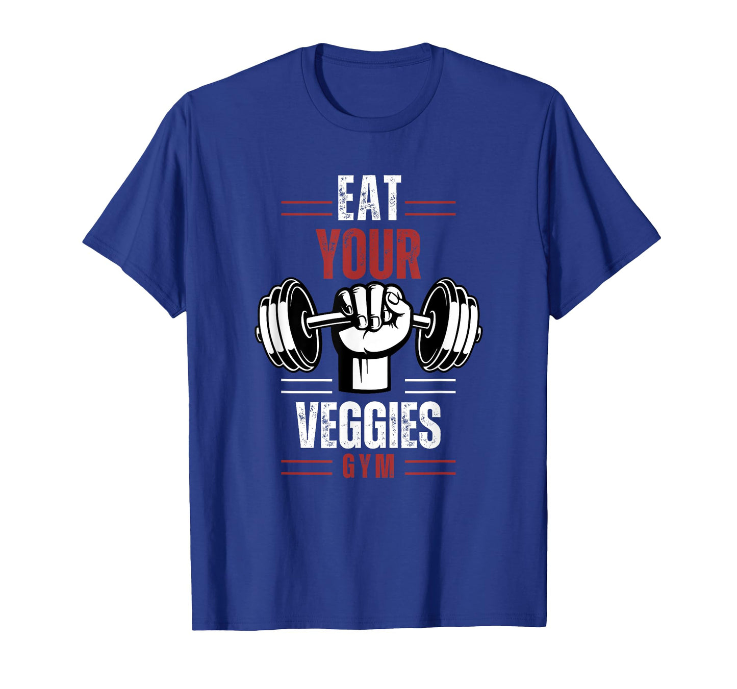 Eat Your Veggies Vegan Fitness Gym Workout Food Vintage T-Shirt