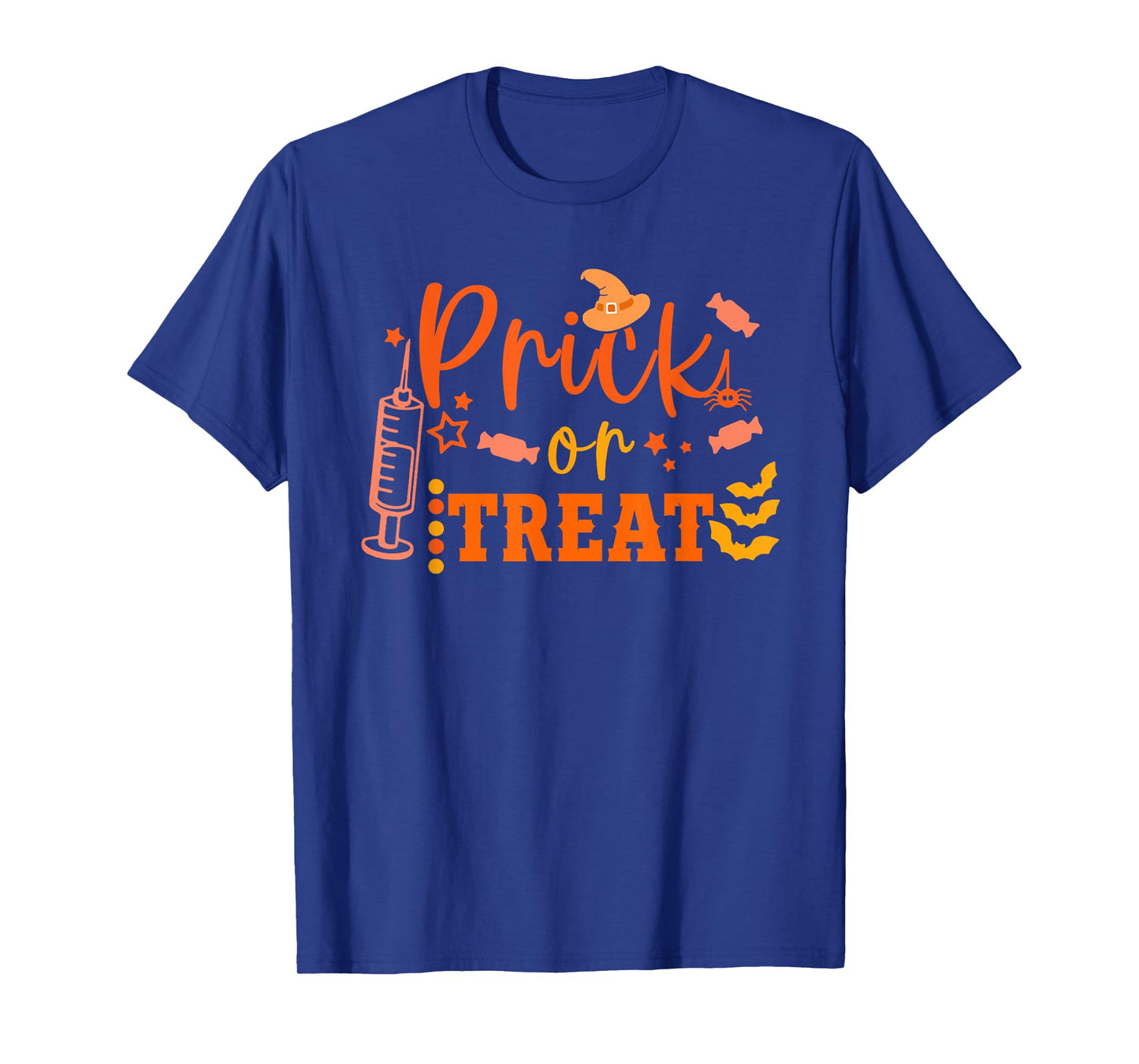 Prick Or Treat Funny Nurse Halloween T-Shirt