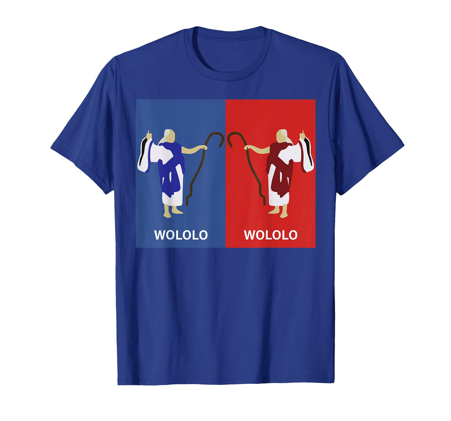 Retro Wololo Blue And Red T-Shirt