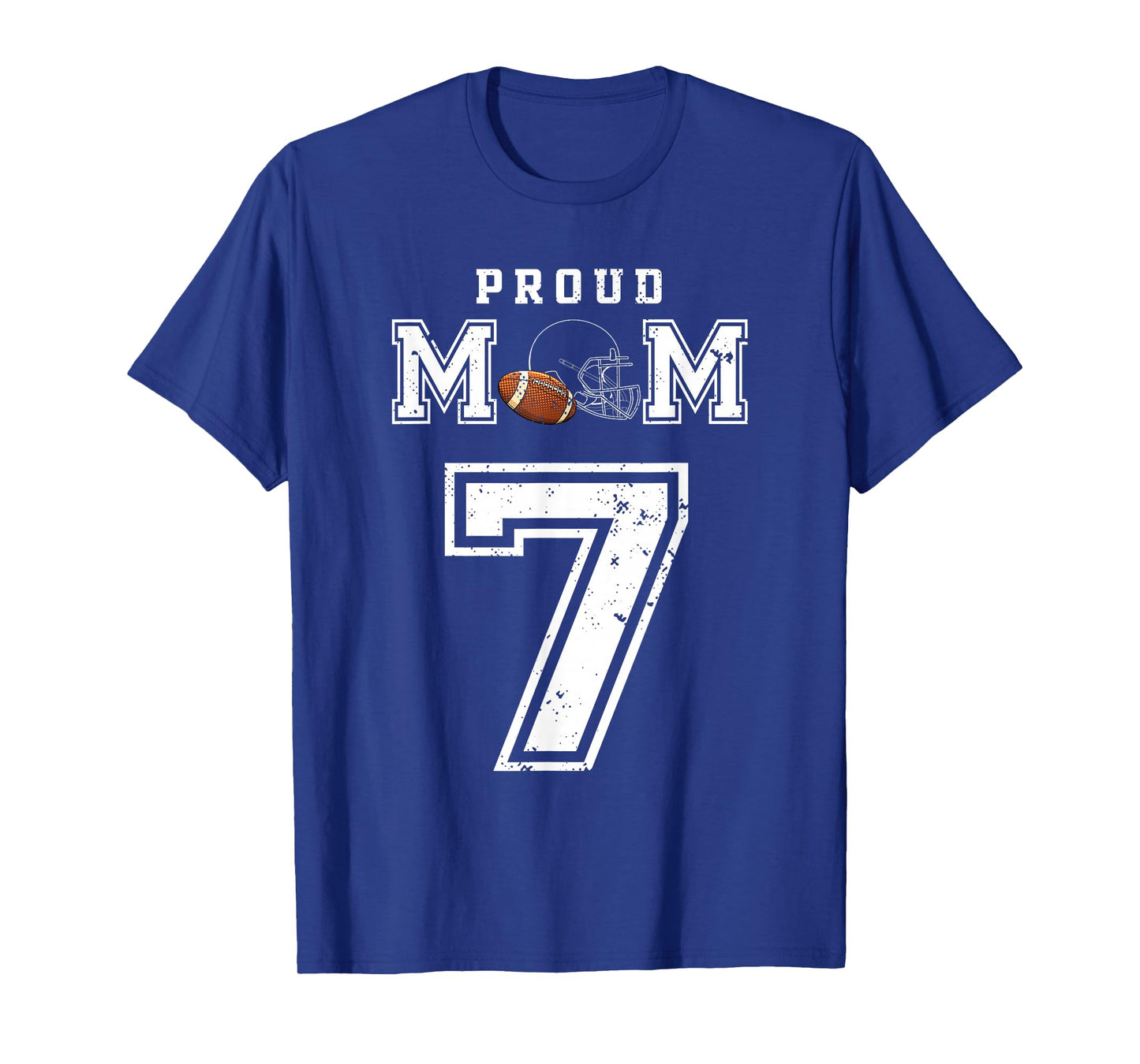 Custom Proud Football Mom Number 7 Personalized For Women T-Shirt